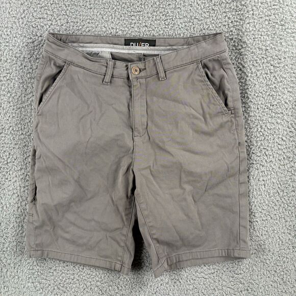 DU/ER Men's 30 Live Free Journey Shorts Titanium Gray Stretch Comfort 9" Inseam - Picture 1 of 7